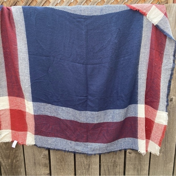 Arbonne Multicolor Striped Large Scarf Tablecloth Casual Fall Outdoors Vibrant - Picture 1 of 7